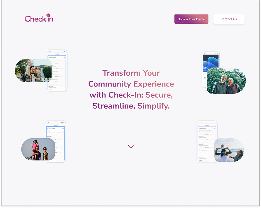 CheckIn Landing Page